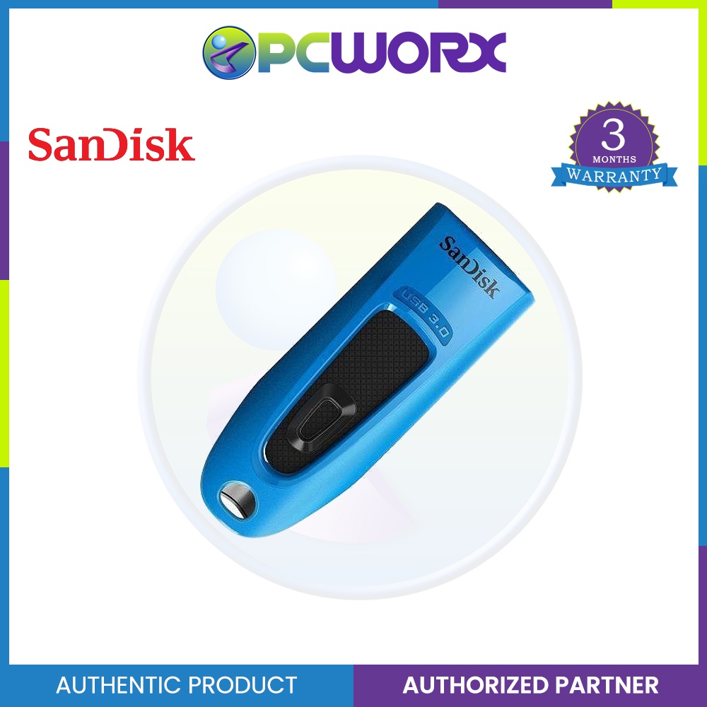 Sandisk SDCZ48-032G-U46 32GB Ultra USB 3.0 Black (Black, Blue And Red ...