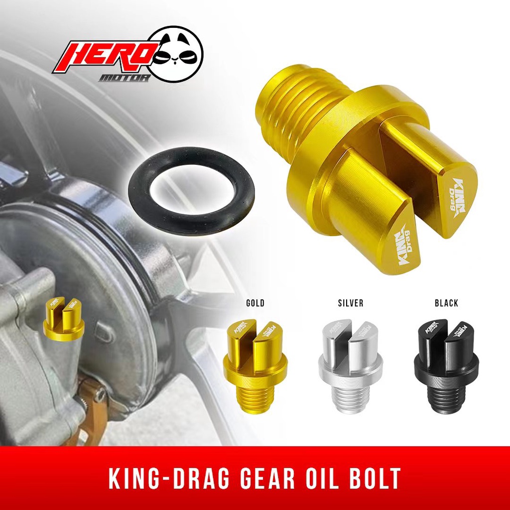 KingDrag CNC Gear Oil Cap For Nmax Aerox v1&v2 Plug And Play Shopee