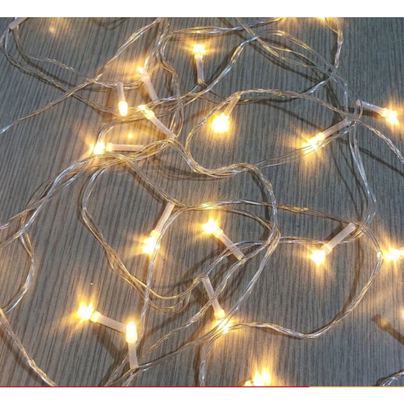 4m long multi colored led string lights decorate the christmas tree
