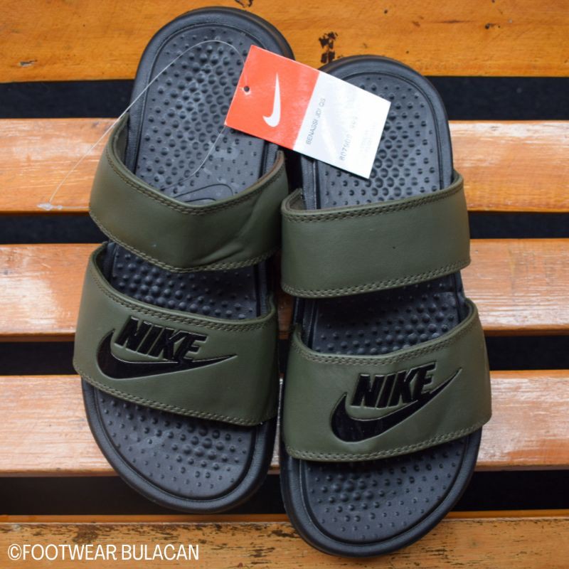 Double strap clearance nike slides men's