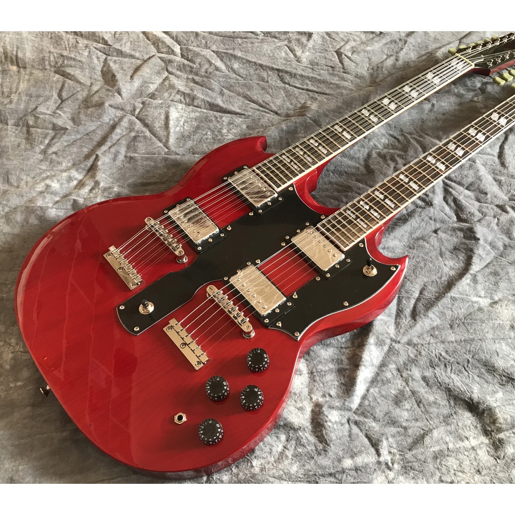 Oem 6 String 12 Strings Electric Guitar Double Neck Guitar, JP Eds1275