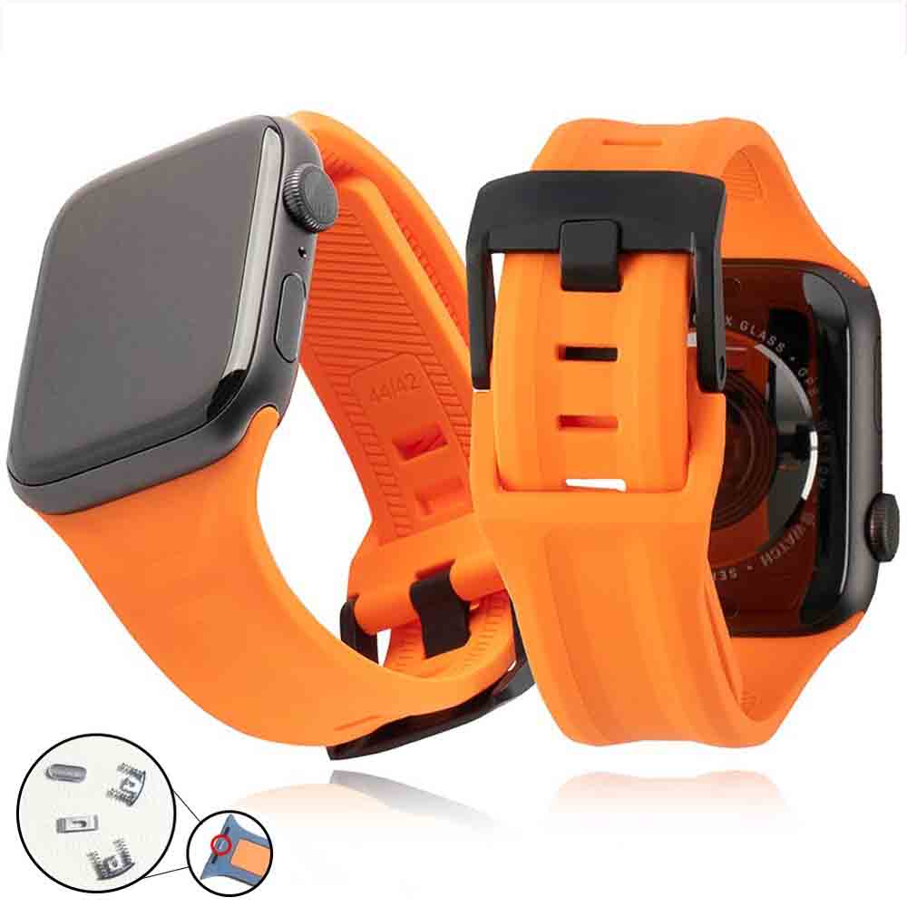 Silicone Strap for Apple watch Band 44mm 41mm 40mm 45mm 38mm 42mm UAG