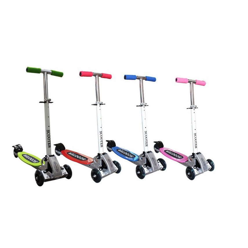 Skuter Kanak2 Ringan Foldable Wheel Balance Kick Scooterkids Yellow