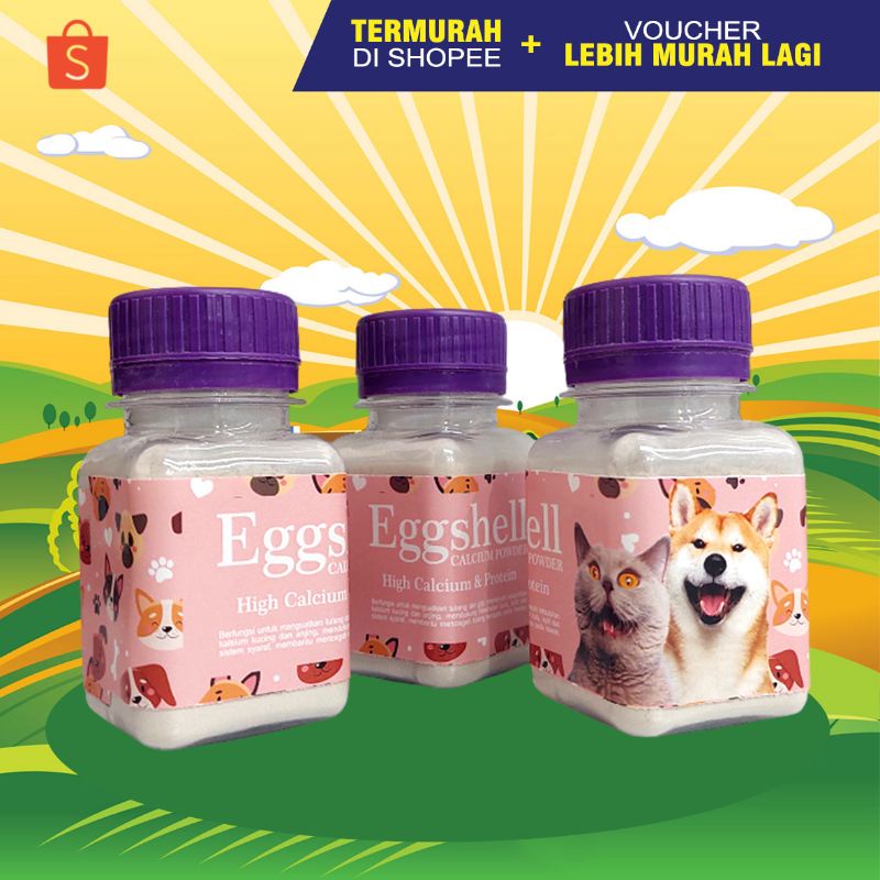 Egg SHELL POWDER Vitamins Of Cat Eggshells Calcium Cat Protein Cat