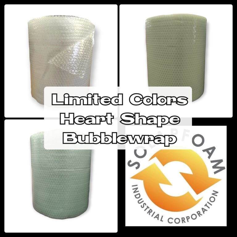 Heart Shape Bubble Wrap In Limited Colors 20x50m Shopee Philippines