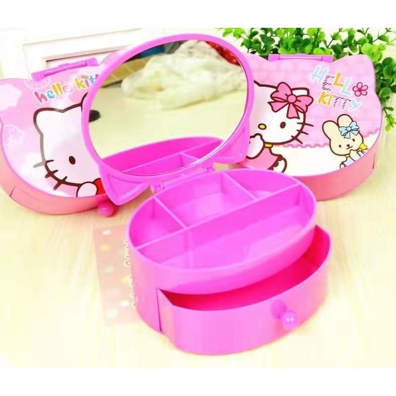 CJY Hello kitty Jewelry Box Multi-layer Storage Box