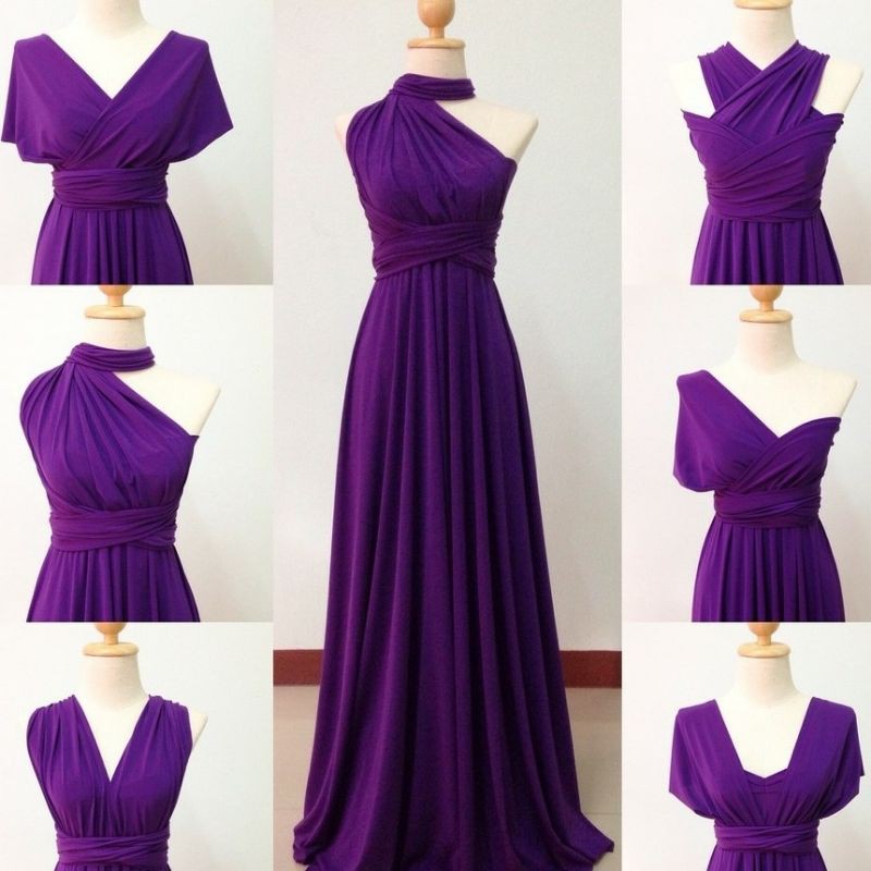 VIOLET INFINITY DRESS WITH ATTACHED TUBE Shopee Philippines