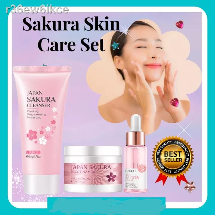 Authentic Japan Sakura Skin Care Set Melasma and freckles remover Acne
