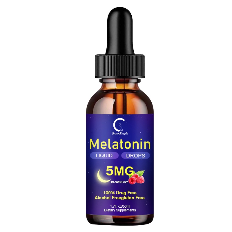 2022 NEW GPGP Greenpeople 5Mg Melatonin Drops Vitamin B6 Help Deep