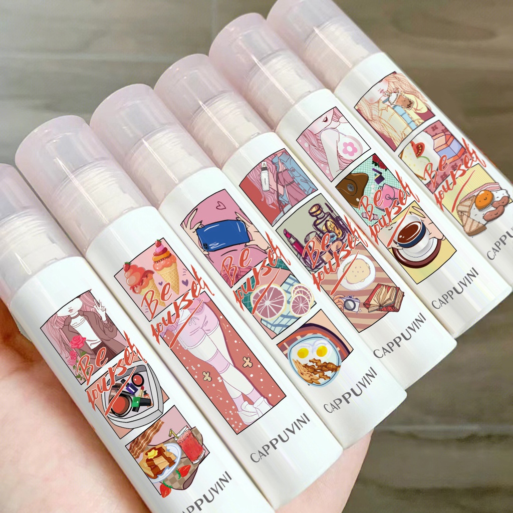 Cappuvini Comics Lip Gloss Mirror Water Light Lip Tint Student Female ...