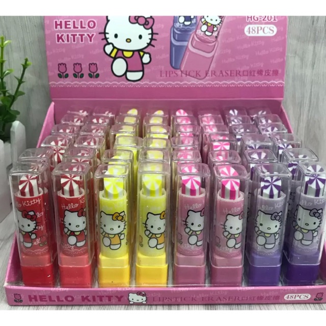 Colourful hello kitty Lipstick eraser | Shopee Philippines