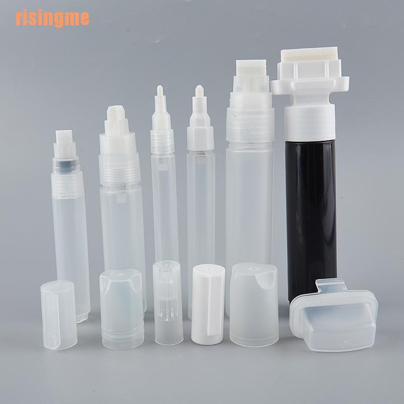 risingme*** Empty Pen Rod 3-30mm Barrels Tube Graffiti Pen Liquid Chalk ...