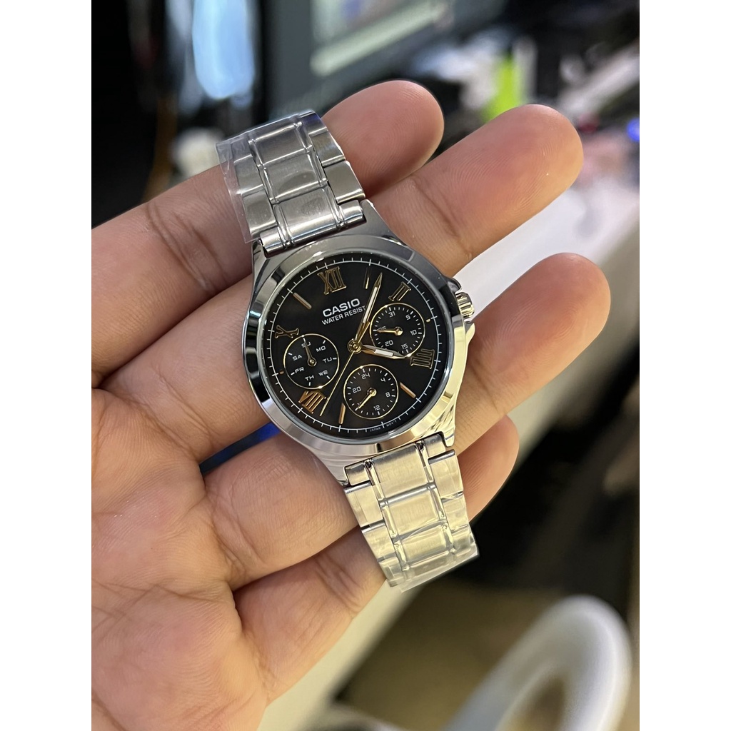 CASIO Chronograph Stainless Steel Ladies Watch LTPV300D1A2 / Casio