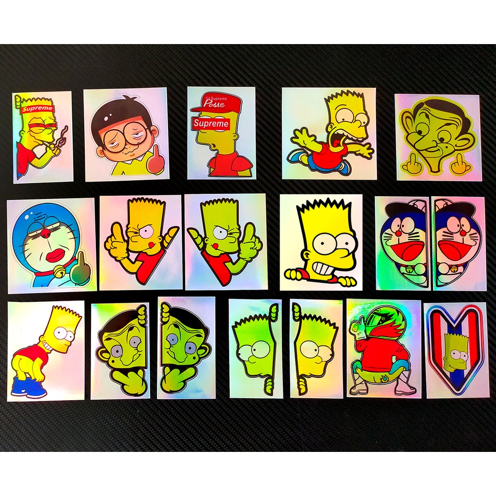 Bart Hologram High Quality Stickers | Shopee Philippines