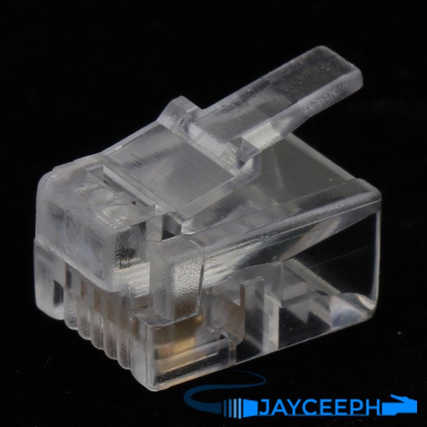 RJ11 RJ-11 6P4C Modular Plug Telephone Cord Crimp Connector 30pcs 50pcs ...