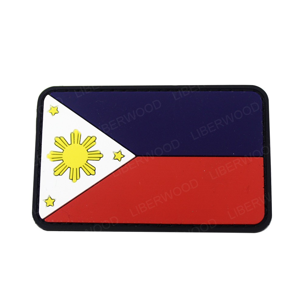 Philippines Flag Patch Skull Embroidery Patch Philippine Flag IR ...