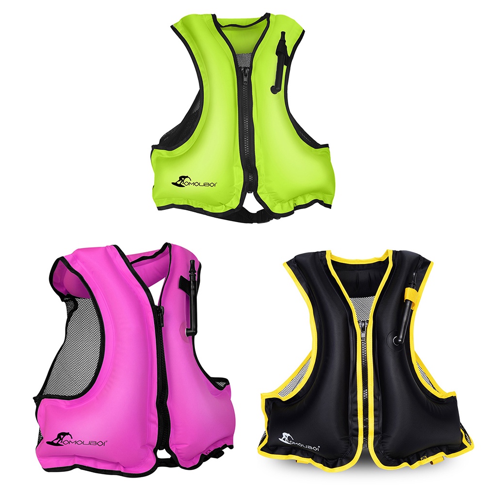 Adult Inflatable Swimming Life Vest Life Jacket Snorkeling Floating ...