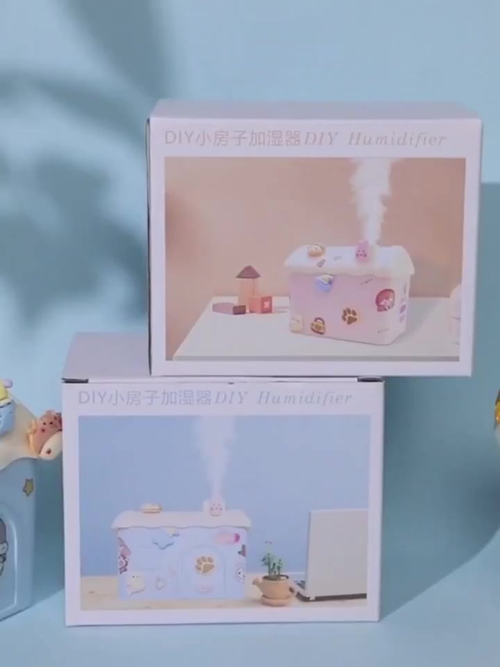 600ml Cute Air Humidifier DIY Diffuser Air Mini Humidifiers Aroma House ...