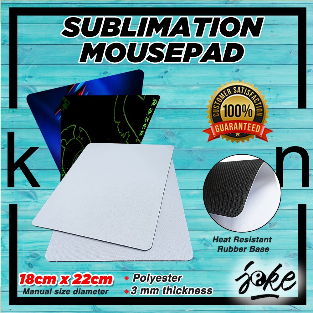Sublimation Printable Mouse Pad 22cmx18cm , 3mm | Shopee Philippines
