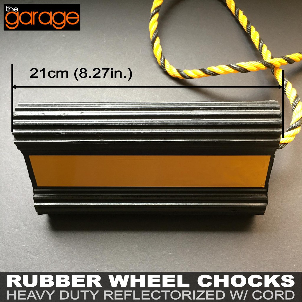 The Garage RUBBER WHEEL CHOCKS , kalso ,calso , tire stop , tire stopper ,wheel stopper ,park
