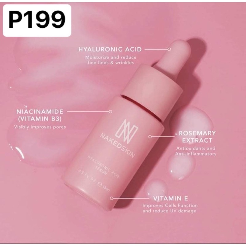Hydraulic Acid Serum by Naked Skin Shopee Philippines