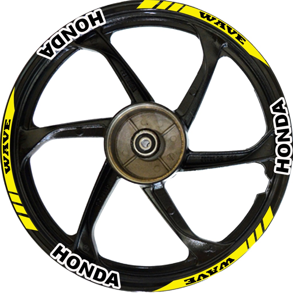 HONDA WAVE MAGS STICKER, SET FOR 2 MAGS FRONT AND REAR | Shopee Philippines
