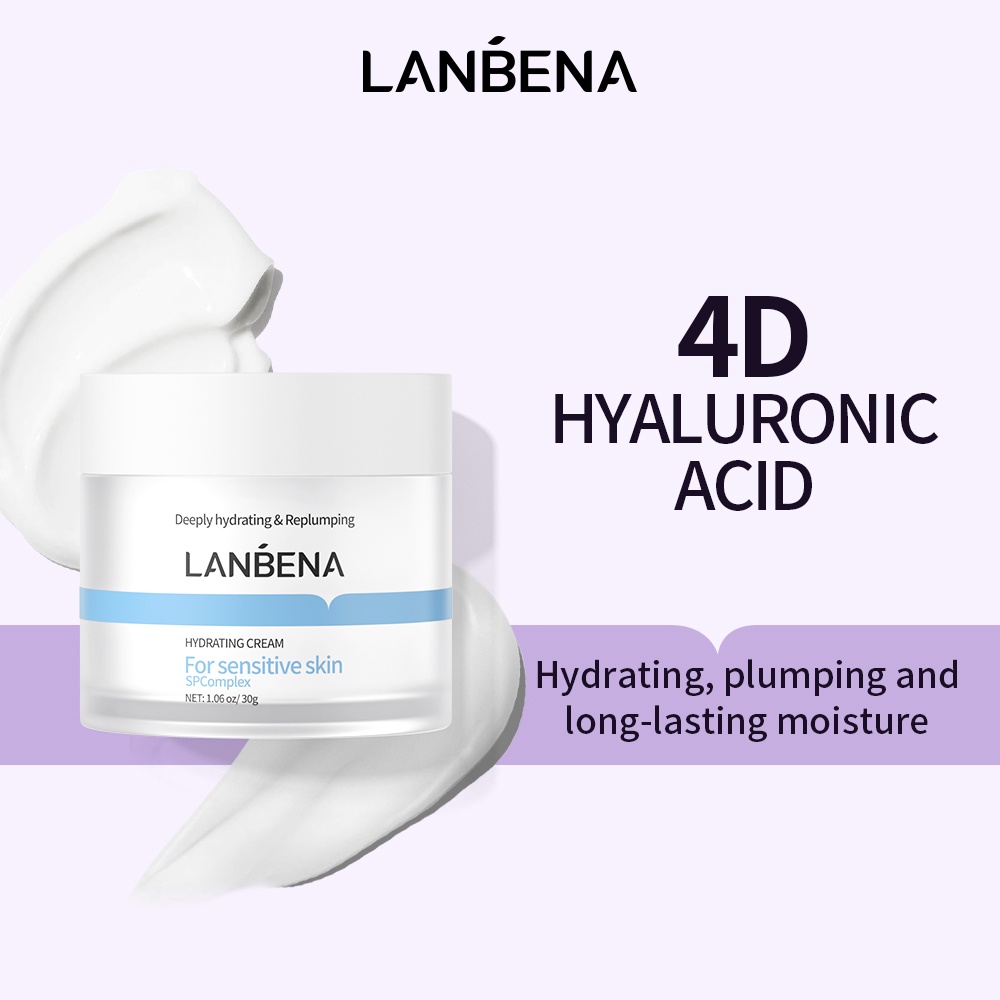 LANBENA Hydrating Cream 4D Hyaluronic Acid Moisturizing Deep Hydration ...