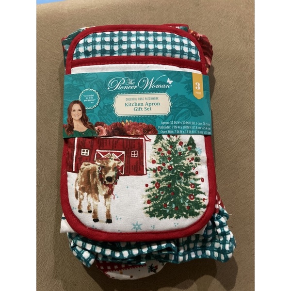 The Pioneer Woman Kitchen Apron Gift Set Shopee Philippines
