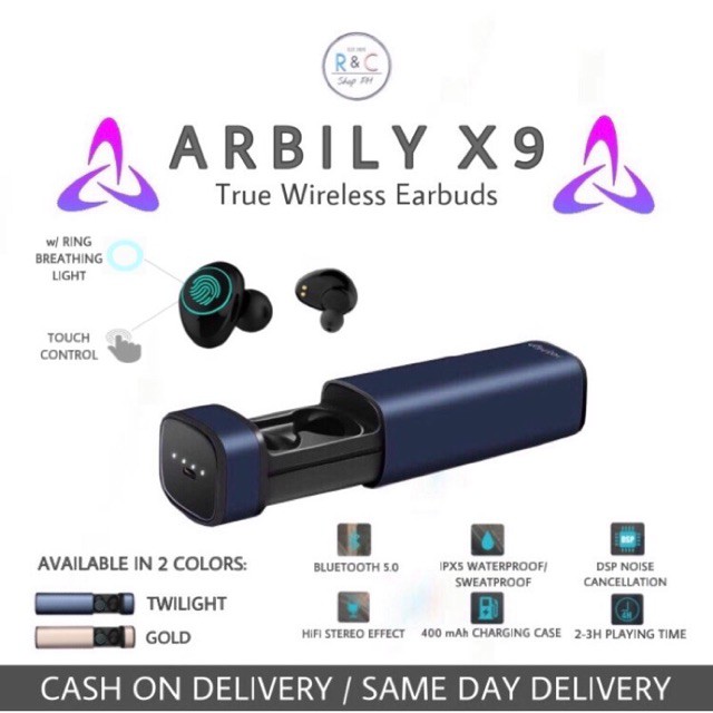 How to pair arbily wireless online earbuds