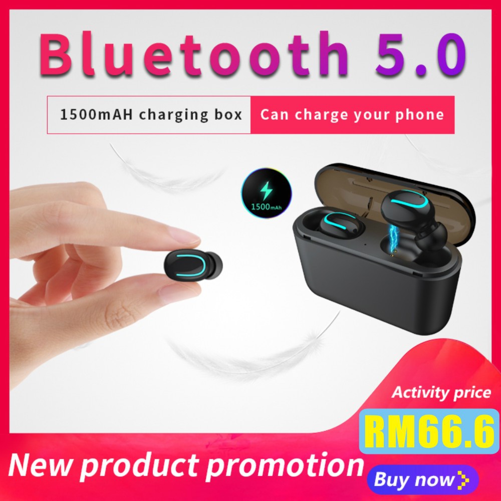 Earphone wireless 2024 shopee