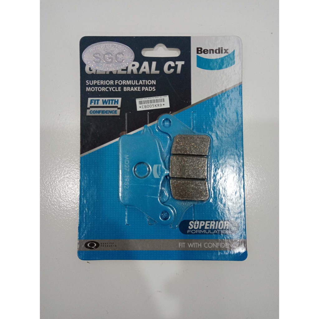 BENDIX MD27 BRAKE DISC PAD ZOOMER/CLICK125I/BEAT FI/CARB/SCOOPY/TRICITY ...
