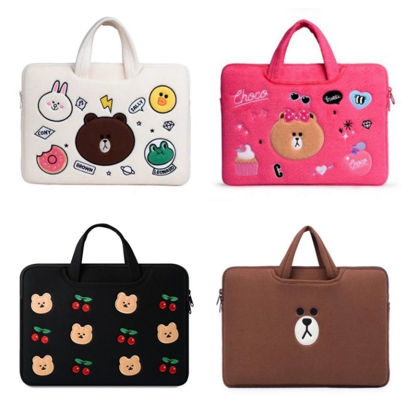 Cute Laptop Bag for 16/15.6/14/13.3/12in Pouch Handbag for iPad 11/10.9/10.2in Protective Sleeve