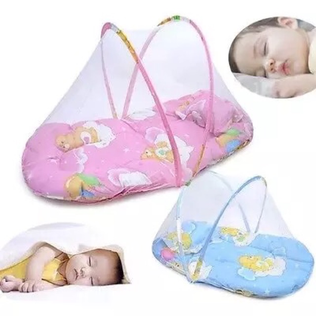 baby bed baby mosquito net bed folding mosquito net with pillow 【PKP