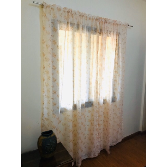 Yellow Lace Curtain with good quality P139 only per pc Shopee Philippines