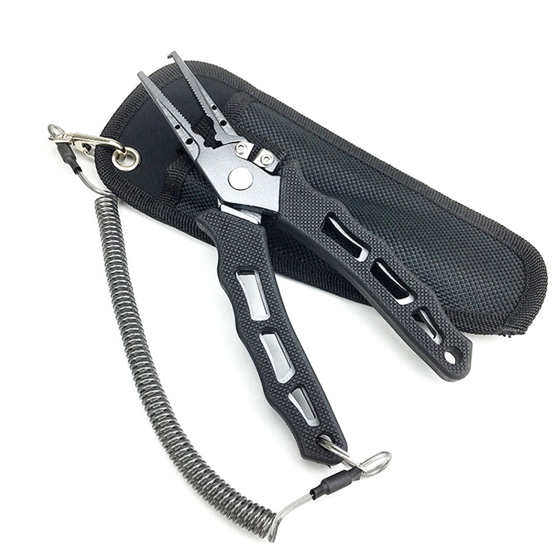 KastKing 420 Stainless Steel Fishing Pliers Tungsten Carbide Braid Cutters Crimper Hook