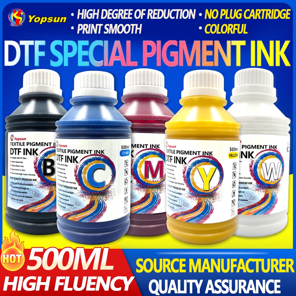 DTF Textile Transfer Pigment Ink 500ML High Quality And DTF Solution ...