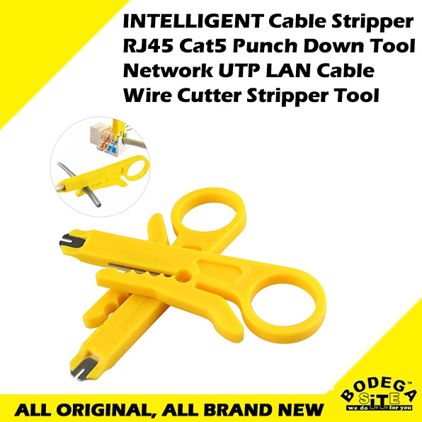 INTELLIGENT Cable Stripper RJ45 Cat5 Punch Down Tool Network UTP LAN