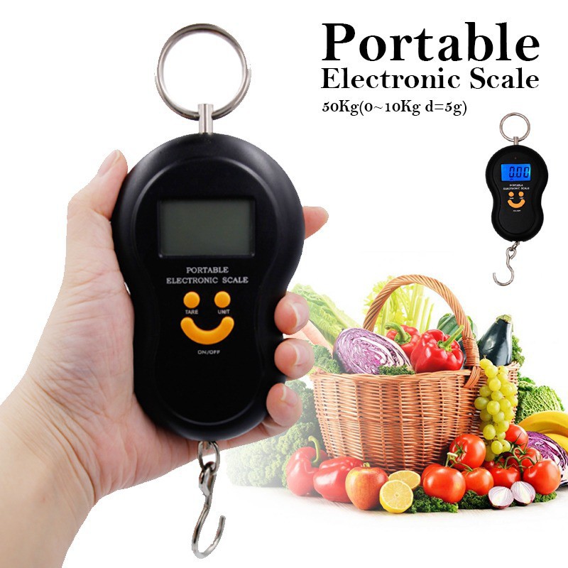 Smile Travel 50 kg Mini Digital Portable Electronic Scale Hanging Scale ...