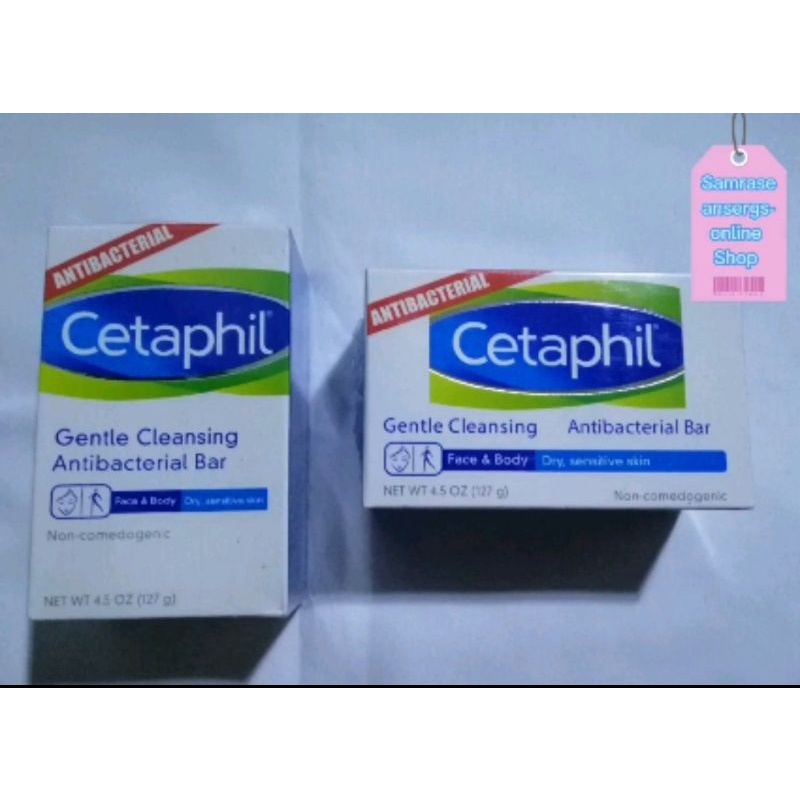 CETAPHIL Gentle Cleansing Antibacterial Bar Soap 127g (1pc) | Shopee ...