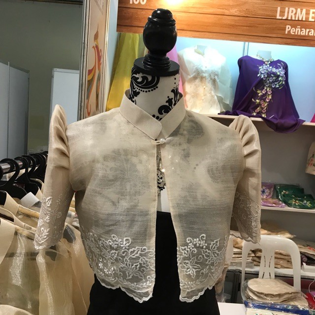 FILIPINIANA PIÑA SILK Emelda Bolero | Shopee Philippines