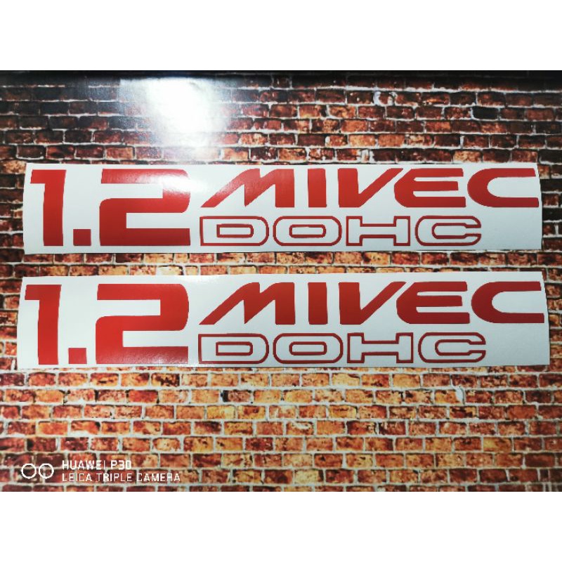 1.2 MIVEC DOHC STICKER FOR MITSUBISHI HB & G4 SIDE | Shopee Philippines