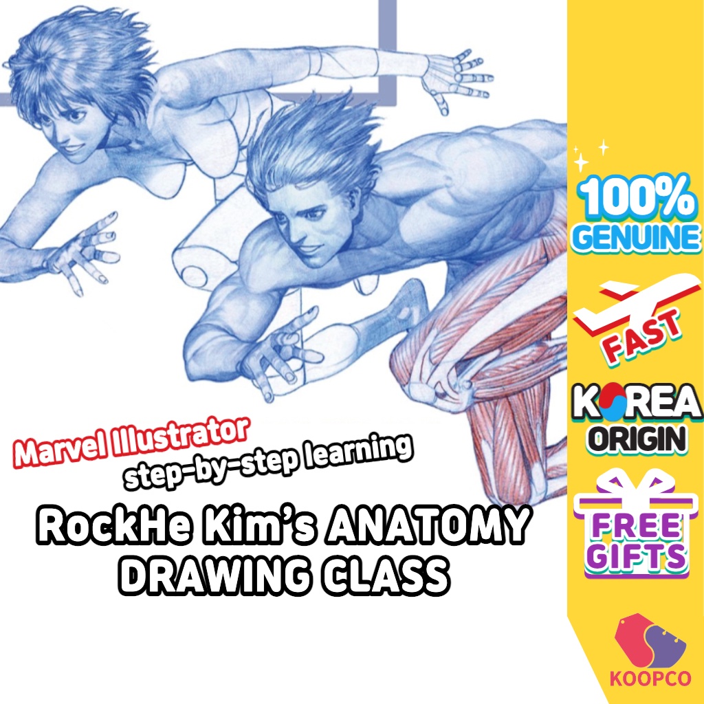 RockHe Kim’s ANATOMY DRAWING CLASS / books / Human body drawing book