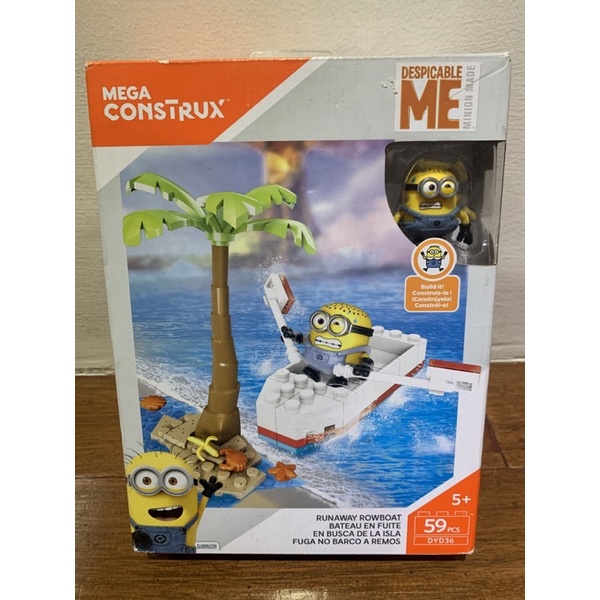 Mega Bloks Boys Construx Despicable Me Runaway Rowboat Building Set (59 Piece