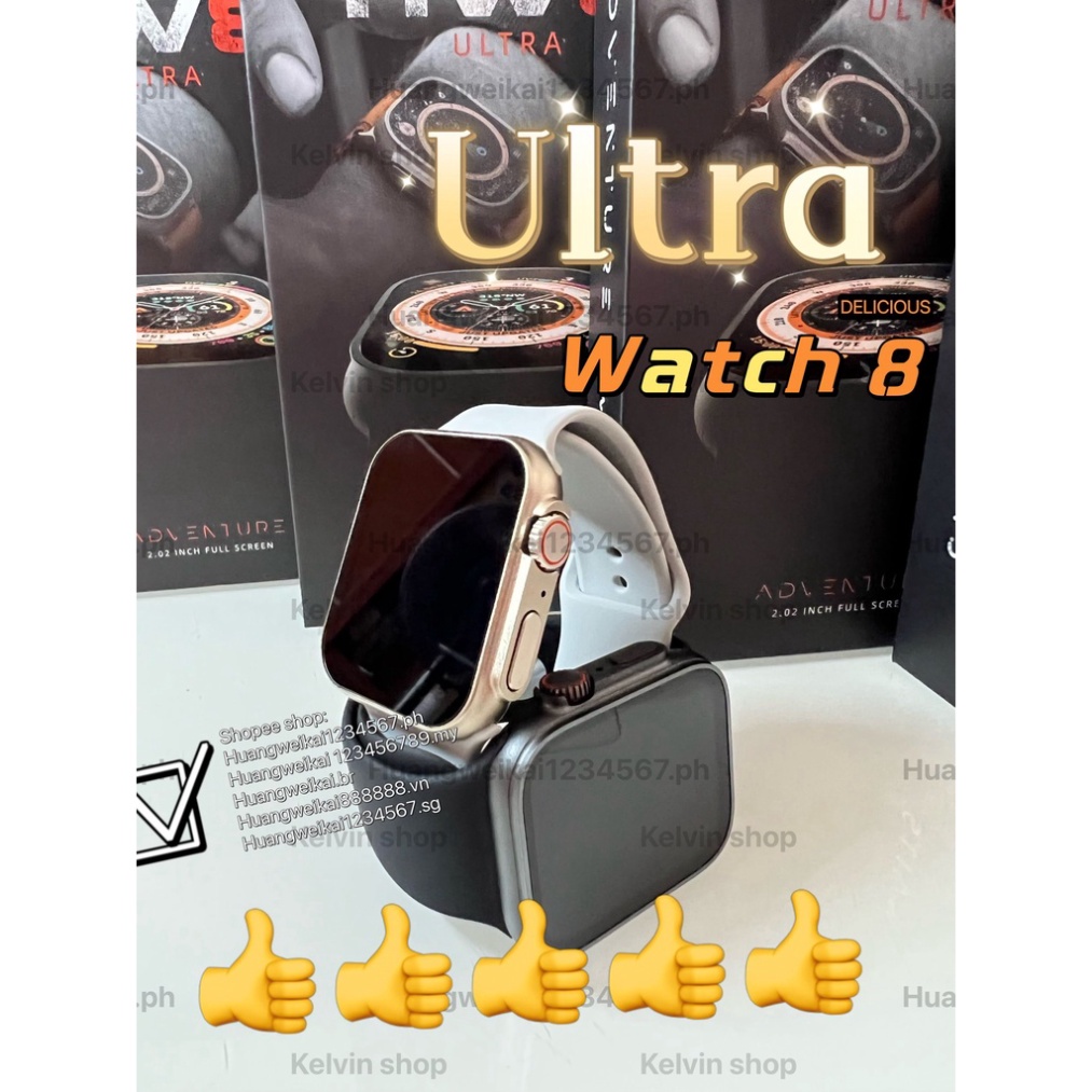 Hw8 Ultra watch 8 Ultra 2.02 Inch NFC Smart watch Support Bluetooth And ...