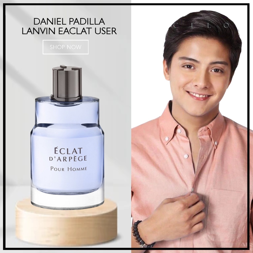 wtePerfuholic Daniel padilla perfume Lanvin eclat for men 100ml