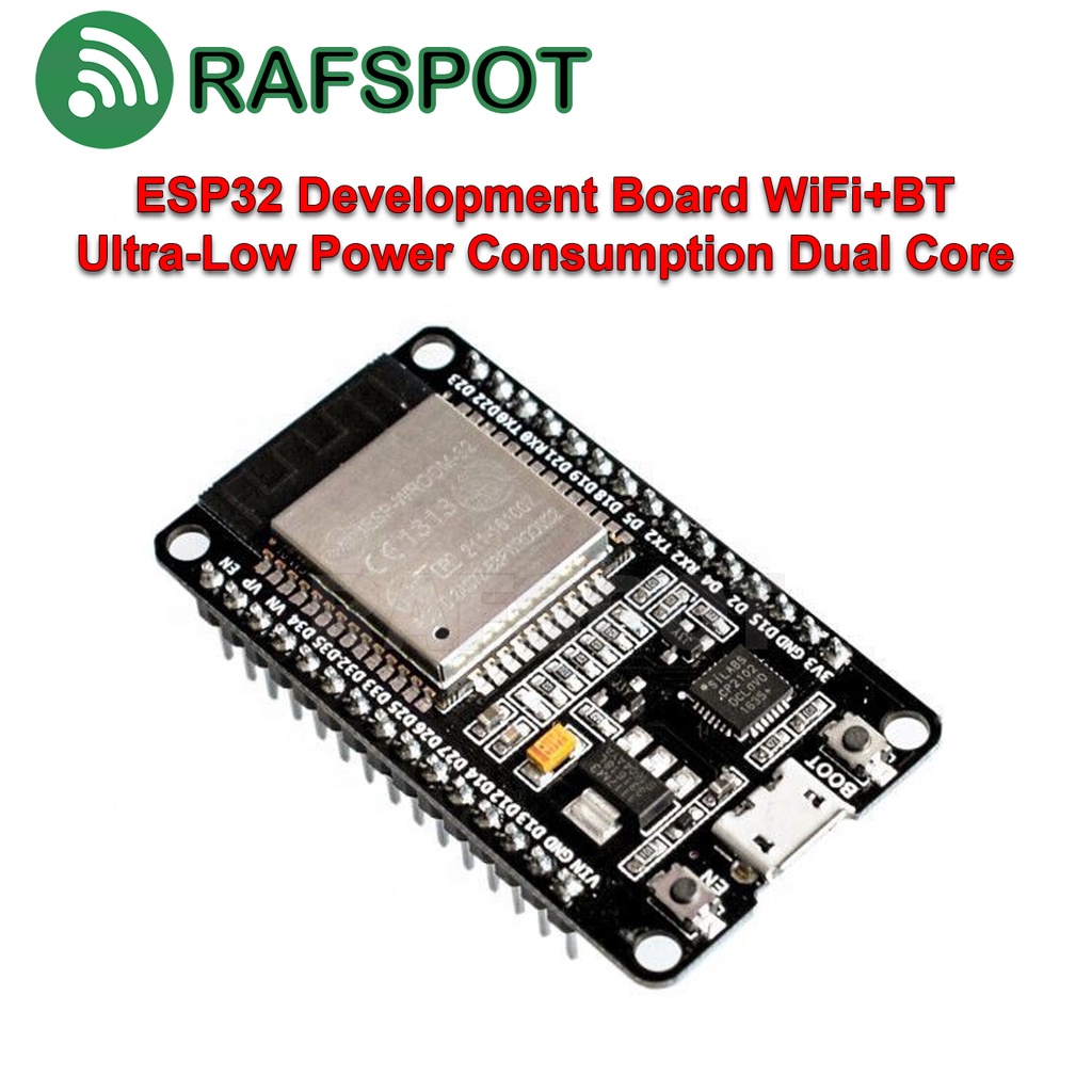 ESP32 Development Board WiFi+BT Ultra-Low Power Consumption Dual Core ...