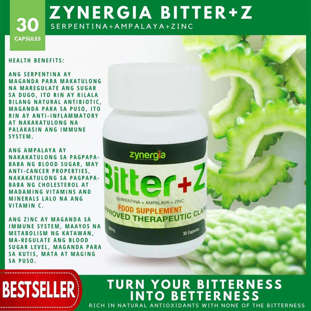 ORIGINAL ZYNERGIA Natura Products BitterZ Capsule Serpentina
