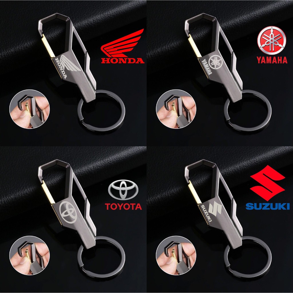 Motorcycle Car Keychain Men's Creative Alloy Metal Key Chain For Car ...