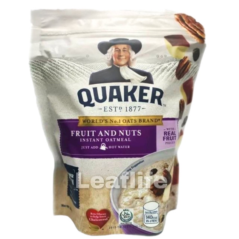 quaker fruits and nuts instant oat 350g Shopee Philippines