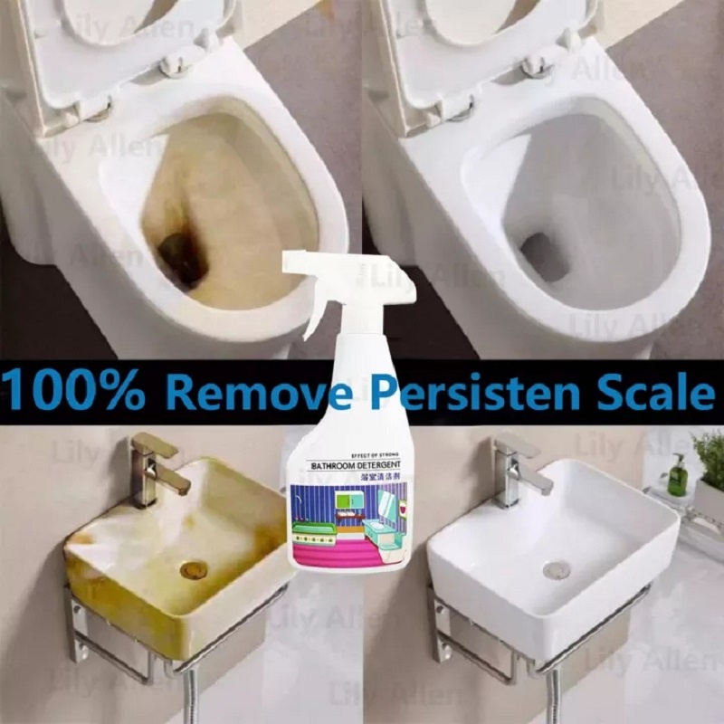 Bathroom Cleaner Toilet Bowl Cleaner Scale Remover Spray Stainless ...
